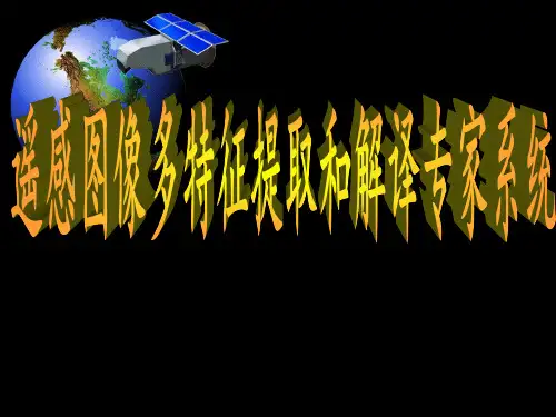 遥感图像处理-多特征提取PPT课件