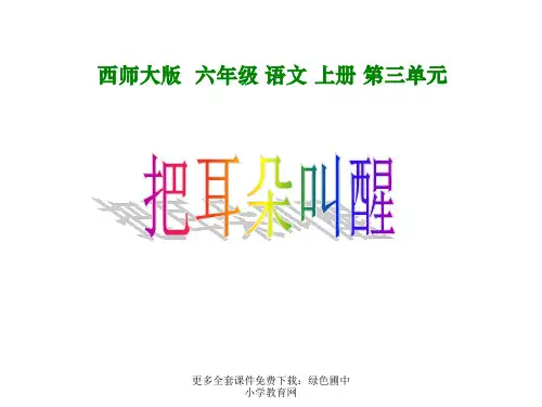 把耳朵叫醒PPT课件