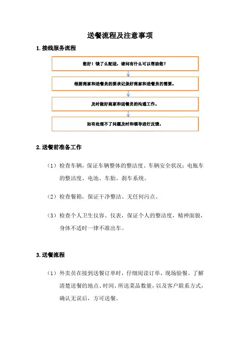 送餐服务流程