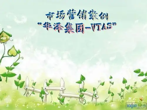 市场营销 精美课程设计