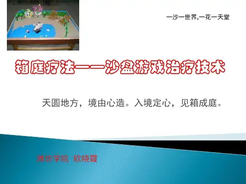 箱庭疗法——沙盘游戏治疗技术