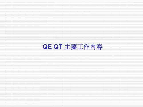 QE QT 主要工作内容
