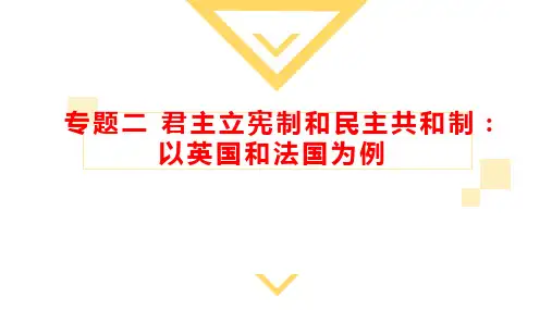 高中政治人教版选修三专题2.1 英国国王与君主立宪制 课件(共21张PPT)