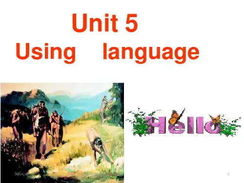 人教课标版高中英语选修8Unit5 Using    language(共26张PPT)