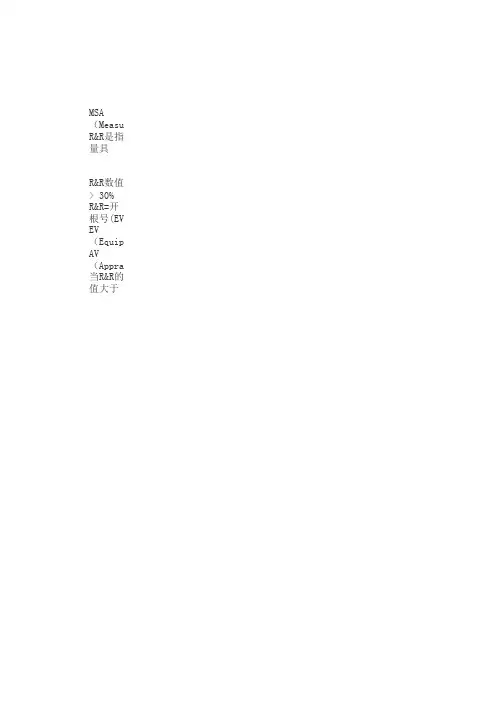 MSA-GRR   全自动数据生成