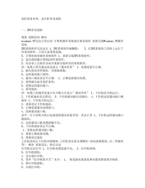电除尘器常见故障及处理方法