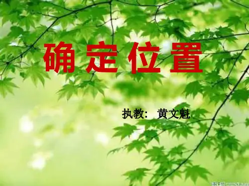 苏教版五年下《确定位置》ppt课件 公开课获奖课件