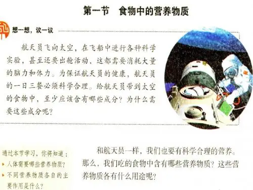 新教材-食物中的营养物质-佛山谢永红