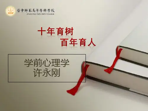 学前心理学(学前儿童思维发展的特征)PPT课件