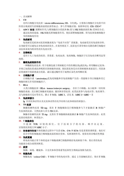 名词解释