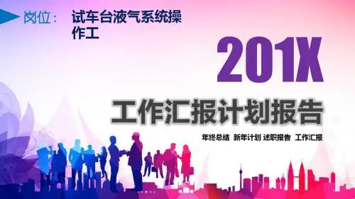 试车台液气系统操作工岗位工作汇报计划报告PPT模板