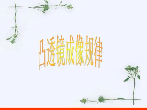 凸透镜成像规律