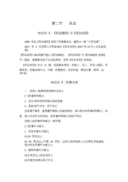 2、民法