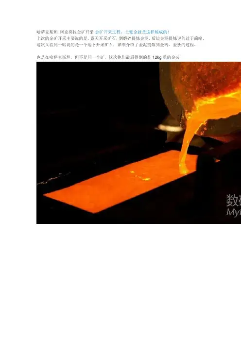 哈萨克斯坦 阿克莫拉金矿开采