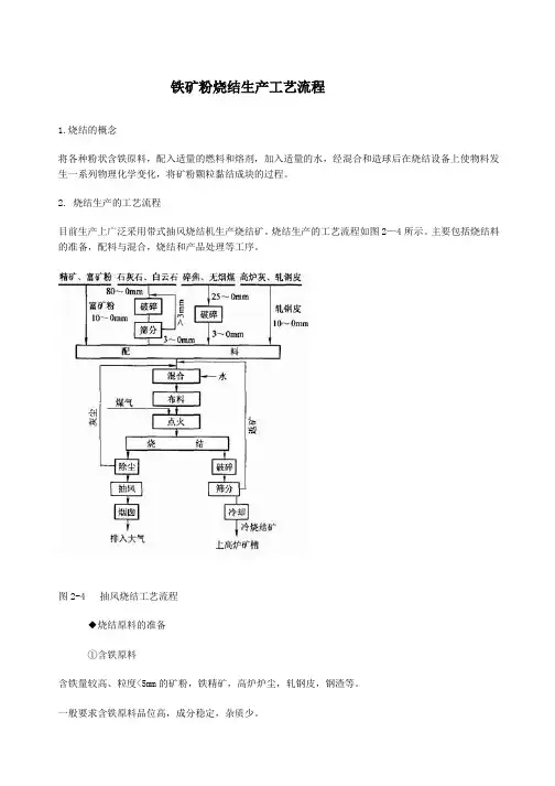 铁矿粉烧结生产工艺流程
