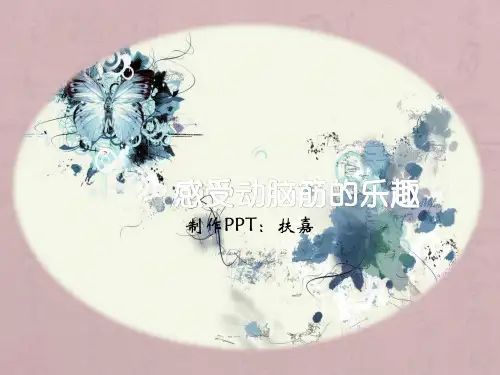 感受动脑筋的乐趣