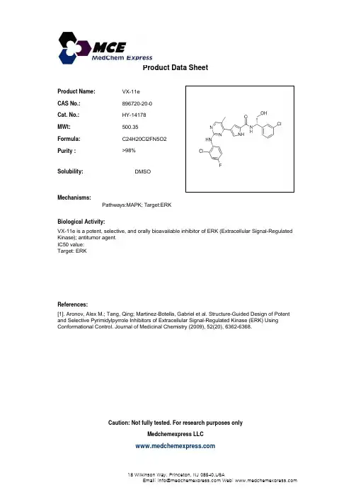 VX-11e_896720-20-0_DataSheet_MedChemExpress
