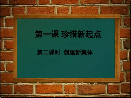 初一政治  创建新集体