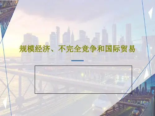 规模经济、不完全竞争和国际贸易PPT71页