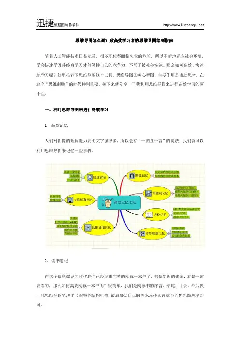 思维导图怎么画？致高效学习者的思维导图绘制指南