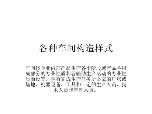 各种车间构造样式