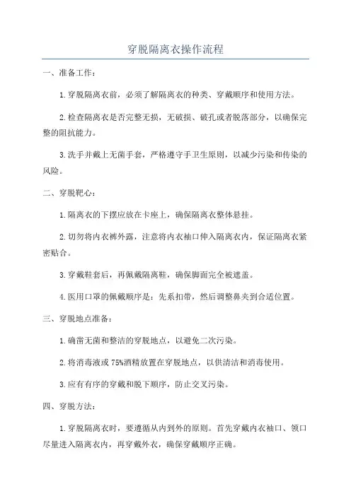穿脱隔离衣操作流程 2