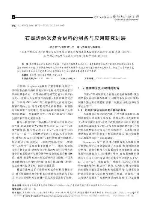 石墨烯纳米复合材料的制备与应用研究进展