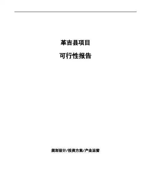 革吉县项目可行性报告(备案)