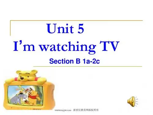 Unit 5 I’m watching TV. (Section A 1a-2c)