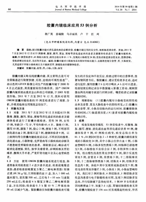胶囊内镜临床应用53例分析