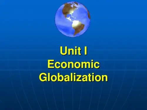 BE-U1 Globalization全球化