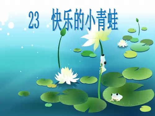 《快乐的小青蛙》PPT课件