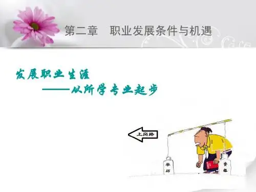 第二单元 发展职业生涯从所学专业起步