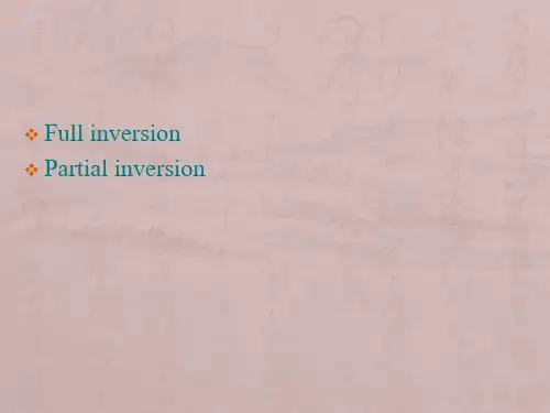 大学英语语法之inversion