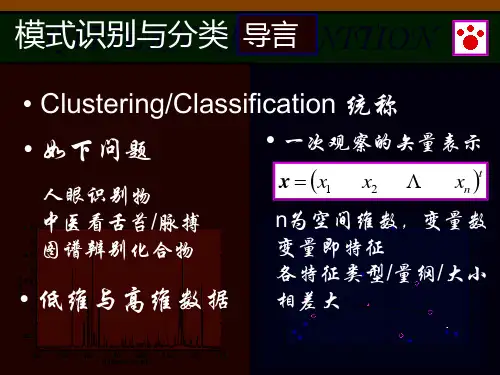 模式识别与分类