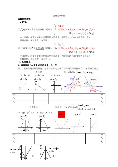 3.3函数的单调性