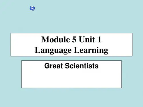 【最新教师用书】2013-2014学年高中英语必修五:Unit 1 Great scientists 同步课件第3课时