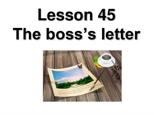 新概念英语第一册lesson45-46课件