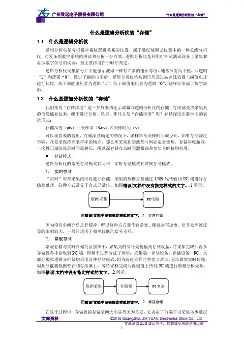 什么是逻辑分析仪的“存储”