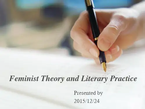 feminist theory and literary practice