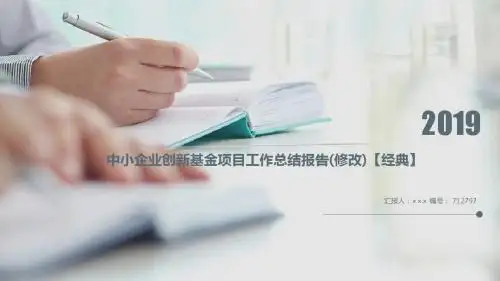 中小企业创新基金项目工作总结报告(修改)【经典】