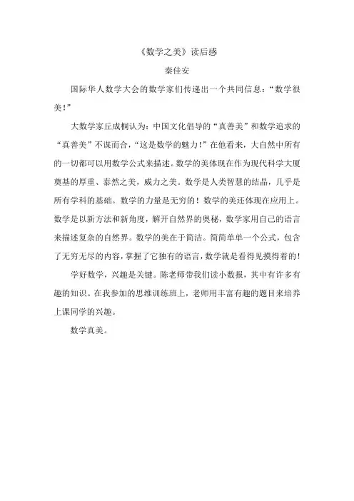 《数学之美》读后感