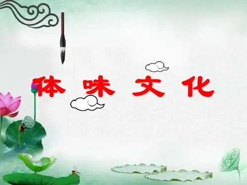 人教版高中政治必修三1.1体味文化