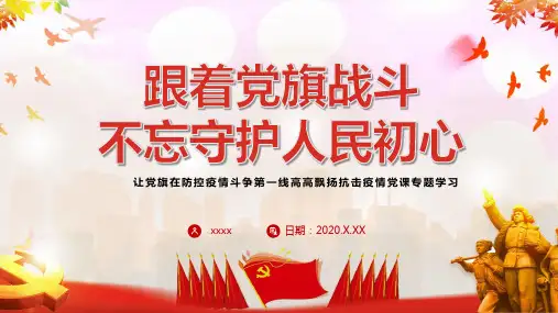 防控疫情优秀党员事迹PPT
