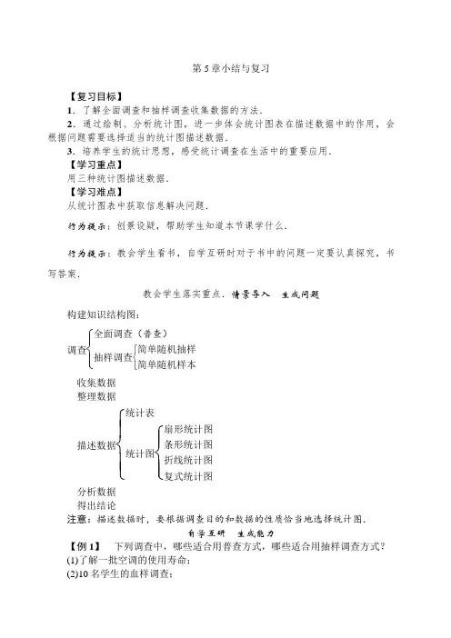 数据的收集与统计图 小结与复习
