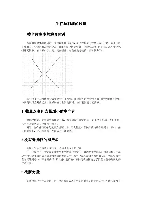 粮食战争读后感