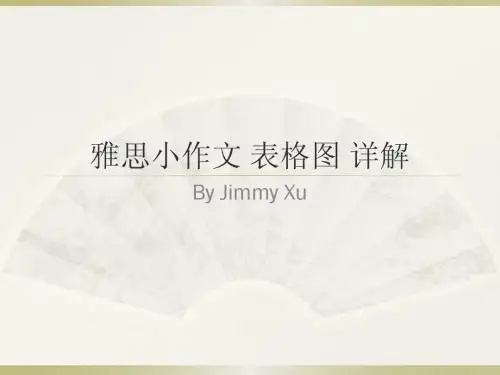 雅思写作 小作文表格图详解