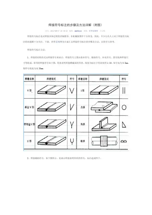 焊接符号标注方法