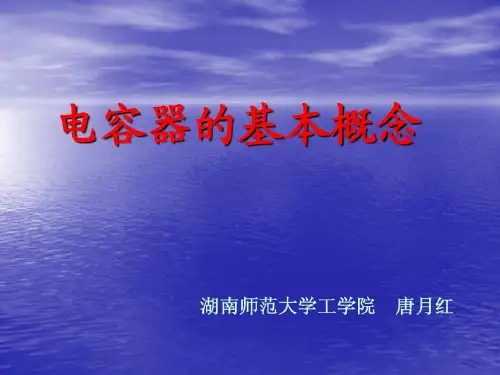 电容器的基本概念共22页文档