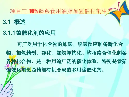 项目三 10%镍催化剂生产